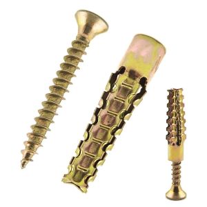 COOLCELLS 100/150Set Self-Drilling Metal Expansion Tube Pipe M6 M8 Prevent Loose Screw Assortment Kit Multipurpose Tree Shape Heavy-duty Steel Wall Screw Home Improvement
