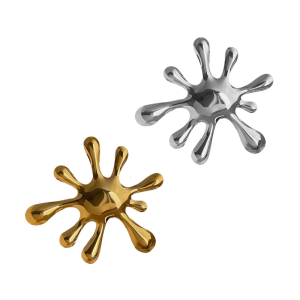 Unique Openwork Water Ripple Pin Stainless Steel Sweater Suit Accessories Suitable for Matching Elegant Outfits