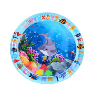 Inflatable Cat Water Play Mat Cat Water Mat Pet Summer Cooling Water Pad Interactive Sensory Cat Toy Durable Kitten Activity Mat Indoor Outdoor