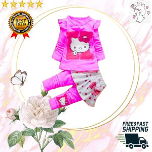 BJ ONLINE - SETELAN HELIO KID / HELLO KITTY ANAK PEREMPUAN / PAKAIAN BAJU ANAK / SETELAN ANAK PEREMPUAN 1 2 3 4 5 TAHUN / IMPORT / SETELAN BAJU ANAK BAYI PEREMPUAN KITTY MURAH / BAGUS LUCU UNIK / COD/ KEKINIAN TERBARU