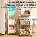 IKEA 2-5 Layers Storage Rack With Wheels Movable Book Shelf Rack Household Kitchen Shelf Rack. 