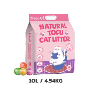 Petcho  ทรายแมวเต้าหู้ 10L เกรดพรีเมียม ขนาดอนุภาคเล็ก 1.5 มม จับตัวเป็นก้อนเร็ว ดับกลิ่นดีเยี่ยม Natural Tofu Cat Litter