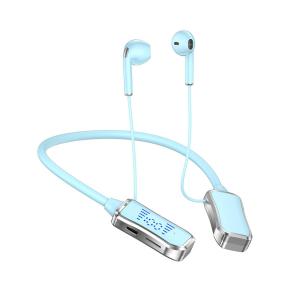 หูฟังบลูทูธ LED ความทนทานยาวนาน หูฟังเสียงไฮไฟ หูฟังไร้สาย นักเล่นเกม กีฬาชุดหูฟังแขวนคอแบบคล้องคอ
