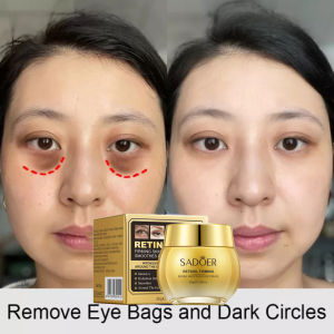 SADOER Krim Retinol 35g Penghilang Instan Kantung Mata Krim Pengencang Pencerah Kulit Wajah Menghilangkan Keriput Penuaan Anti Wajah Pelembab