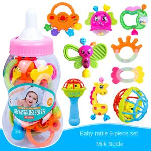 Baby toys 9pcs/Set Colorful Toys Teething Kids Educational Crib Mobiles Baby Teether Toy for Girls baby toys 6 to 12 months toy for boys kids in Bottle