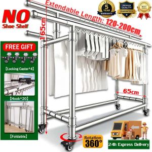 Foldable+Easy to Move AdjustableStainless Steel Laundry Drying RackSampayan Clothes Hanger