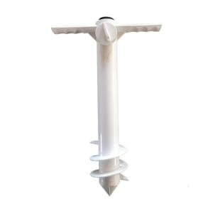 Heavy Duty Windproof Beach Umbrella Anchors ABS Three Helical Ground Stakes Suitable For Outdoor Stability Sand Camping