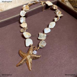 [COD] Modingdue Boho Irregular s Tassel Earring Imitation Starfish Pendant Necklace Beach Vacation Style Fashion Womens Jewelry