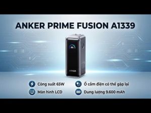 Cốc sạc kiêm Pin dự phòng Anker Prime Power Bank A1339 dung lượng 9600mah công suất 65W 3in1 màn hình LED