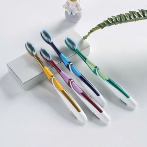 Bàn chải đánh răng lông mềm bàn chải than tre XIUIIE loại bỏ sạch mảng bám làm sạch nướu set 5 cây