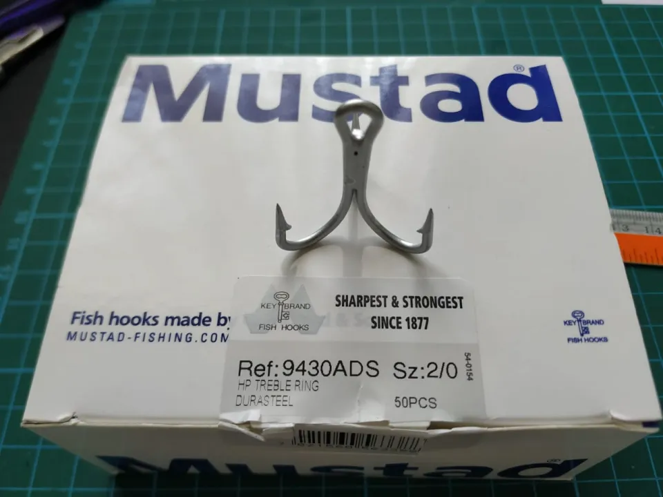 Jual Pancing trebel hook mustad 5/0 harga per 1buah bukan 1 kotak di Seller  Retail Indo Global - Cengkareng Timur, Kota Jakarta Barat