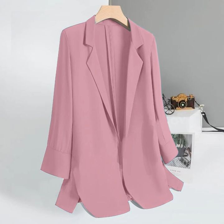Summer Thin Blazer Women Business Formal Office OL Thin Chiffon Coat Jacket  Lady's Smart Blazer Ladies Cardigans Female Suit Lazada PH