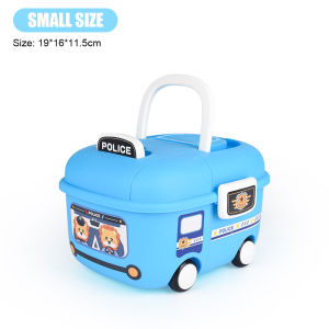 กล่องเก็บของเล่นวางซ้อนกันได้อเนกประสงค์สำหรับกล่องมีล้อเลื่อนกล่องพร้อมฝาปิดที่เก็บเสื้อผ้าที่ใส่ของกระจุกกระจิกในครัวเรือนลายการ์ตูน