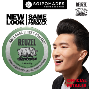 Reuzel Green Grease Medium Hold Pomade | NEW PACKAGING 2025-SGPOMADES