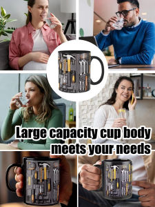 Coffee Cup Light Luxury Coffee Mug Large Capacity Mug Coffee Mug with Handle Toolbox