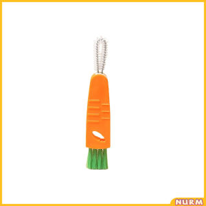 Nurm Multifunctional Cup Lid Cleaning Brush Cup Cover Lid Cleaner Mini Cute Carrot Cleaning Brush