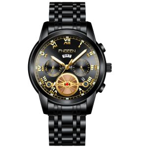 FNGEEN 4001 Jam Tangan Pria Anti Air Original 100% Keren Buat Gaya Stainless Steel Quartz Watch
