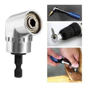 Sambungan Mata Bor Kepala Bor Extension Mata Bor L Angle 1/4inch Hex Bit Socket Bor Alat Bantu Mata Bor Listrik Kayu Besi Set Chuck Mata Bor