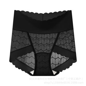 Pressure Seamless Mulberry Silk Womens High Waist Tummy-Tightening Light Shaping Underwear 7A Antibacterial Bottom Crotch Briefs for Women