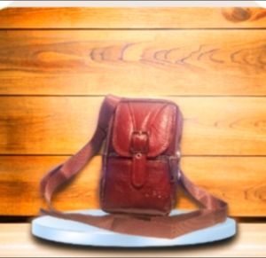 Tas Salempang HP Pria Dompet HP Kulit Pria Double Fungsi Bisa di Pinggang dan Salempang