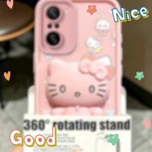 Feadship Case for Realme c75 c71 c75x C73 C85 c100i c100x 4g phone casing Softcase Silicone shockproof Cover new design aesthetic with holder cute pink cat for girls JTTYKTM1