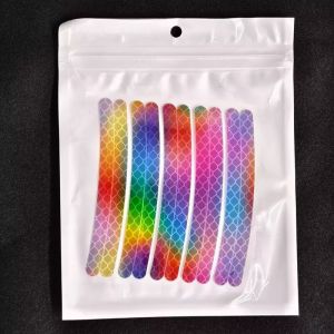 Car Wheel Hub Reflective Sticker Tire Rim Reflective Strips Luminous Sticker for Night Driving Car-Styling Accessories
