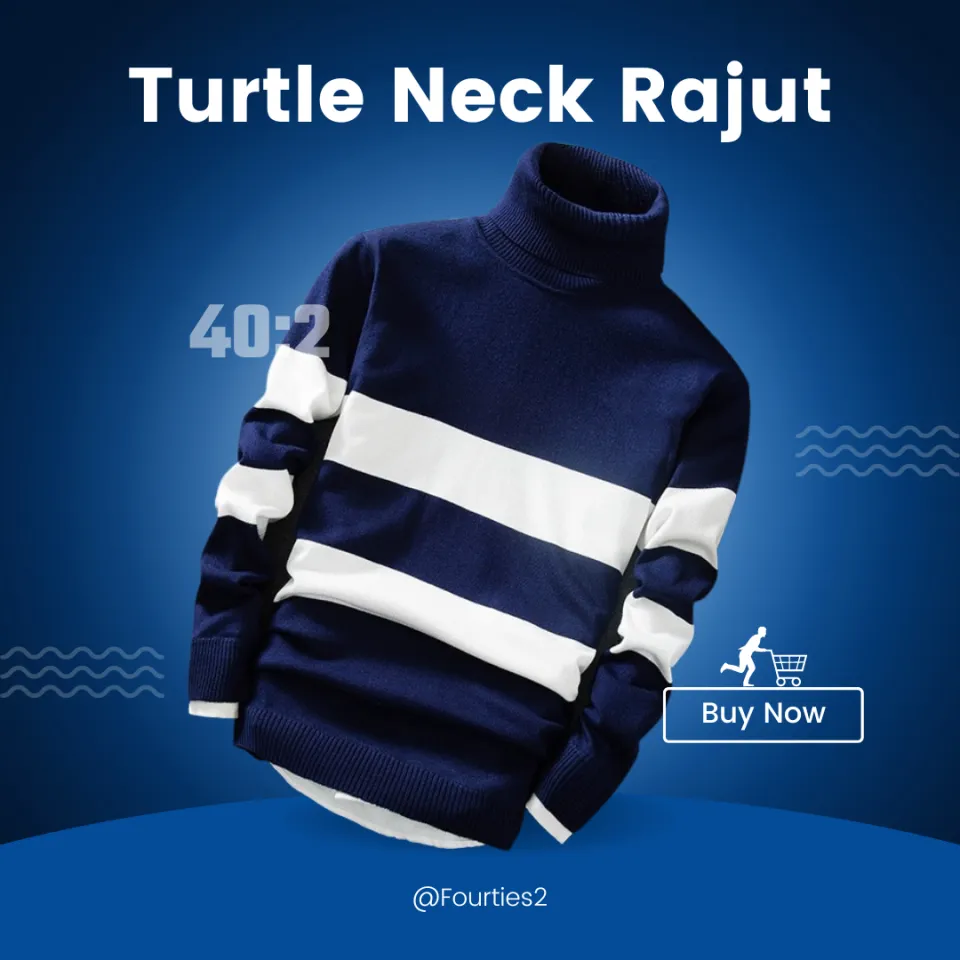 Sweater shop rajut turtleneck