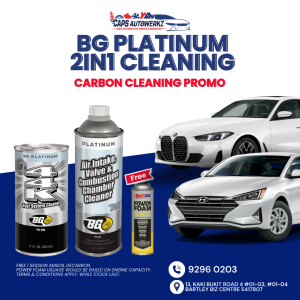 Car Services - BG Platinum Chemical Cleaning Service | Air Intake Valve & Combustion Chamber 2 in 1 Cleaning | BG 44K