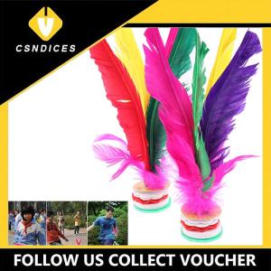 [Csndices] 2pc China Jianzi Fancy Shuttlecock Fitness Entertainment For Physical Exercise
