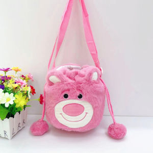 Sanrio Sling Bag Plush Handbag 三丽鸥斜挎包毛球 Beg Kanak-Kanak Kuromi Comel Kids Cute Kuromi Melody Children