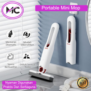 Alat Pel Meja Super Mop Mini Pel Jendela Mobil Rumah Busa Pembersih Kaca Serbaguna Pengepel Cermin Toilet