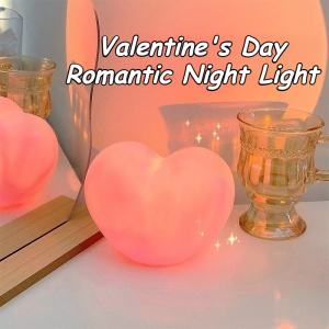 Love Heart Night Light Creative Cute Romantic Desk Lamp Gift Bedroom Decor Valentines Day Gift 