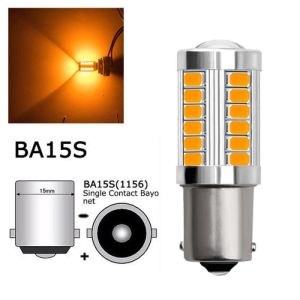 Lampu LED 33 Titik Sein Stop Mundur Mobil 1156 BA15S & BAU15S Bayonet