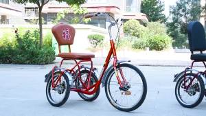 Elderly Pedal Tricycle Bicycle Tricycle Bike Dual brakes allow entry into the elevator for leisure fitness and health Tricycles For Adults