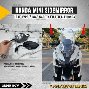 Mini Type Sidemirror for ALL Honda Motorcycles | ADV PCX Click Beat Wave | Black Plug & Play