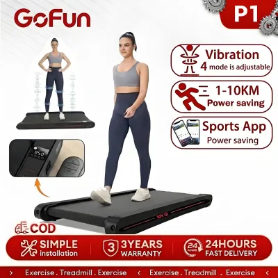 Vibrating treadmill walking pad 1-10KM/H with LED display and APP three-mode treadmill for home use
