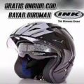 HELM INK DOUBLE VISOR SNI ORIGINAL MERK hrk niels EMBOSS SNI FREE PAKING KARDUS... 