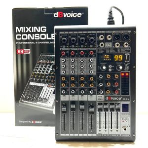 dBVoice 40SM Mixer Audio Profesional 4 Channel dengan 99 DSP dan Kecepatan Putar Kecepatan Tinggi