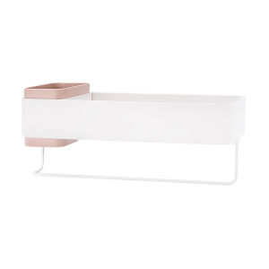 NACHUAN Bathroom Storage Rack Shelf Toilet Wall Storage Free Perforated Wall mounted Toilet Shower Storage Organizer