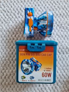 Đèn pin đội đầu siêu sáng siêu bền Sanomax (Hàng bảo hành chính hãng)