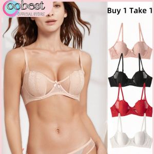 oobest ซื้อ1 Take 1บราลูกไม้สำหรับผู้หญิงบราดันกลวงไร้รอยต่อเก็บรวบรวมแหวนไร้โลหะสบาย