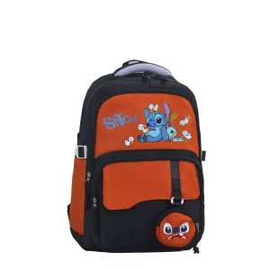 D1-216 - STITCH Design 46CM Korea Backpack / Beg Galas Sekolah Rendah & Menengah / Kanak-Kanak Kids Backpack