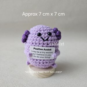 PABLOIST Handmade Emotional Support Crochet Doll Uplifting Motivational Message Meaningful Gift For Her For Him Anniversary Birthday Farewell LGBTQ Christmas Colleague Friends Mental health anxiety stress relief happy positive gift