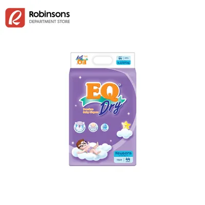 EQ Baby Diaper Dry Econo Newborn 44pads - 2-3.5kg