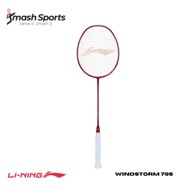LINING WINDSTORM 79S RED/GOLD BADMINTON RACKET