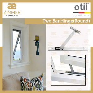 AE Zimmer Otii Two Bar Hinge(Round)_8" OT 208 P 304SA(11124) 8" OT 208 P 304SS(11125) 12" OT 212 P 304SA(11126) & 12" OT 212 P 304SS(11127)
