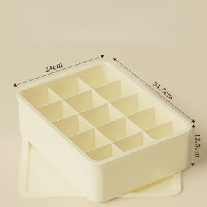 Drawer Organizer Storage Box 15 Grid Plastic Closet Wardrobe Foldable Space Saving Socks Undergarment Bra