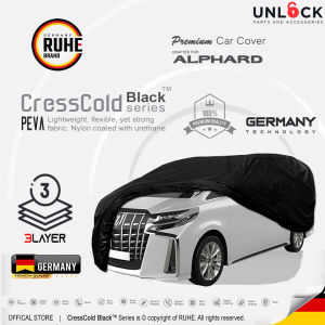 RUHE Germany Toyota Alphard Nano Dress Silver Peva Car Cover Outdoor Protection Waterproof UV Penutup Selimut Kereta Car Toyota Vellfire Cover Kereta Automotive Exterior Accessories Covers