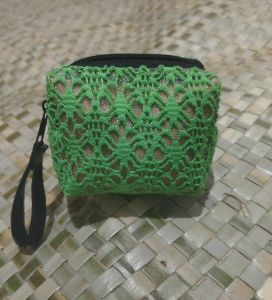 Handmade Women Coin Purse Franchescas Collection Linen Plain