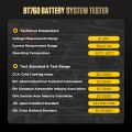 【จัดส่งจากประเทศไทย】 AUTOOL BT760 เครื่องวิเคราะห์ทดสอบแบตเตอรี่ อัตโนมัติพร้อมเครื่องพิมพ์แบตเตอรี่8- 30V 30-2000CCA เครื่องทดสอบกรดสำหรับรถบรรทุก & รถยนต์ & มอเตอร์ไซค์ จัดส่ง 2 ~ 3 วัน+ส่งพิมพ์กระดาษ3pcs. 